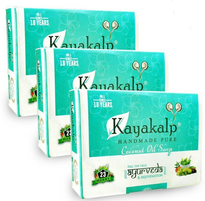 

Kayakalp Premium Coconut Oil Soap ( Pack contains 3 Pieces of 125 Grams Soap)(375 g, Pack of 3)