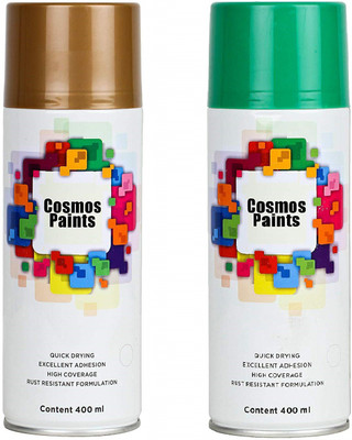 Cosmos Paints Green Spray Paint 400 ml(Pack of 2)