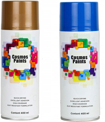 Cosmos Paints Blue Spray Paint 400 ml(Pack of 2)