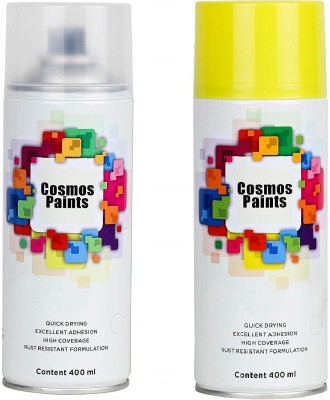 Cosmos Paints Yellow Spray Paint 400 ml(Pack of 2)