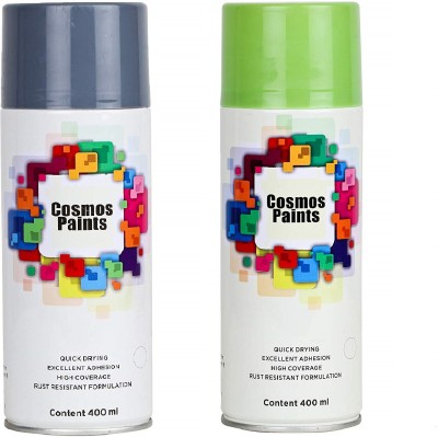 Cosmos Paints Green Spray Paint 400 ml(Pack of 2)