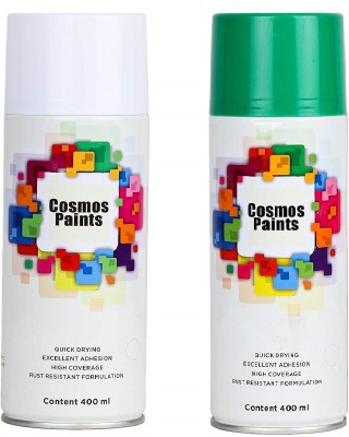 Cosmos Paints Green Spray Paint 400 ml(Pack of 2)