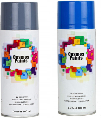 Cosmos Paints Blue Spray Paint 400 ml(Pack of 2)