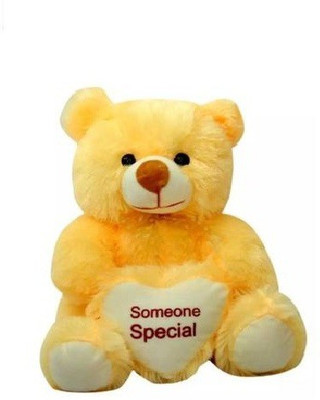 

Nihan Enterprises Soft & Cute Yollew Color Fur Hreat Someone special Teddy Bear - 45 CM - 45 cm(Yellow)