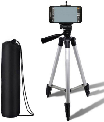 

WDS Head Foldable Camera Tripod Tripod (Silver & Black, Supports Up to 1500) Tripod(Black, Silver, Supports Up to 1500 g)