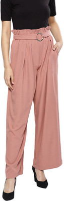 HARPA Flared Women Pink Trousers