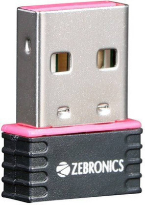

Zebronics Wifi USB Mini Adapter USB Adapter(Black)