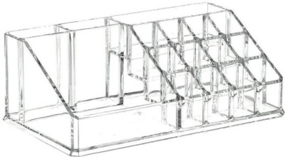 

Cpixen Acrylic Dressing Makeup Organiser Transparent Plastic Makeup Cosmetic/ Lipstick Nail Paint/Polish Holder NA Vanity Box(Transparent)