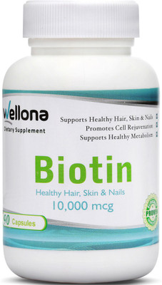 

Wellona Biotin Maximum Strength 10,000 Mcg (90 Capsules) â¦(90 No)