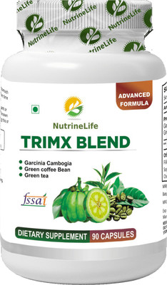 

NutrineLife Trimx Blend with Garcinia Cambogia, Green Coffee & Green Tea for Weight Loss(90 No)