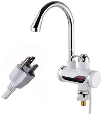 

Zeom 1 L Instant Water Geyser(White, LED Digital Display Instant Heating Electric Water Heater Faucet Tap Pillar Tap Faucet (Single Handle Installation Type))