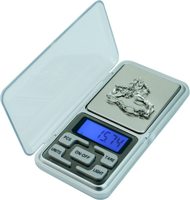 

Aryshaa Pocket Size Digital Mini Scale for Upto 200 Grams (Pack of 1Pc) Silver Weighing Scale(Silver)