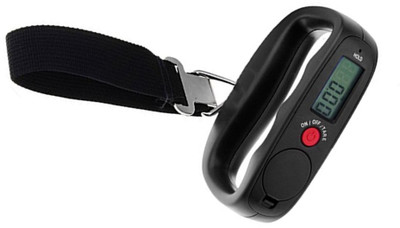 

Urweigh Portable Digital LCD Electronic Luggage Weighing Scale Hanging 50kg Weighing Scale(Black)