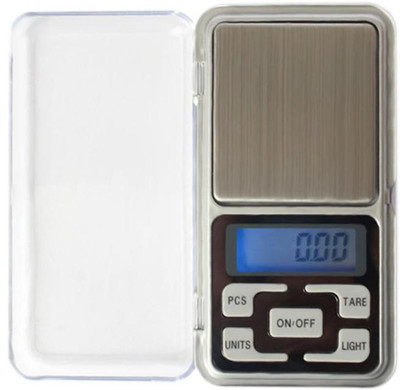 

Aryshaa Fine Quality Pocket Size Digital Mini Scale for Upto 200 Grams (Silver) Weighing Scale(Silver)