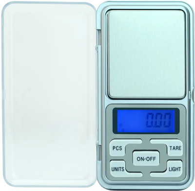 

Aryshaa Digital Pocket Size Mini Scale for Upto 200 Grams (Pack of 1Pc) Weighing Scale(Silver)
