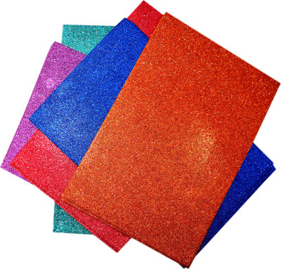 MAJESTIC BASKET A4 Premium Quality Foam Glitter Sheets for Art & Craft [10 Sheets Pack]