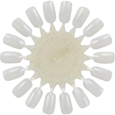 

CreativeFingers 3 Nos Nail Art Practice Display Wheel (3 x 18 Nails) 54 False Nails for Practice Natural(Pack of 54)