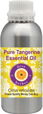 

Deve Herbes Pure Tangerine Essential Oil (Citrus reticulata) 100% Natural Therapeutic Grade Steam Distilled(630 ml)