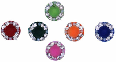 

beauty gold precious multi bindi for beautiful lady & girl forehead, nails, tattooing Multicolor Bindis(mugli marathi, bengali bindi, Bollywood style)