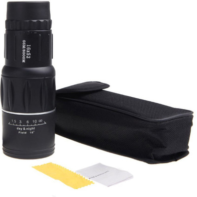 

Bino 16 X 52 Dual Focus Zoom Optic Lens Armoring Monocular Telescope Outdoor Travel Binoculars For Bird Watching Monocular Monocular (52, Black) Telescope Binoculars(1652 mm, Black)