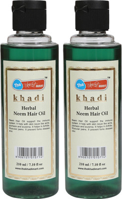

The Khaadi Mart The Khadi Mart Herbal (Neem) Hair Oil - (Pack of 2) - 420 ML(420 ml, Pack of 2)