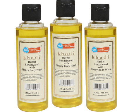 

The Khaadi Mart The Khadi Mart Herbal (Sandalwood with Honey) Body Wash - (Pack of 3) - 630 ML(630 ml, Pack of 3)