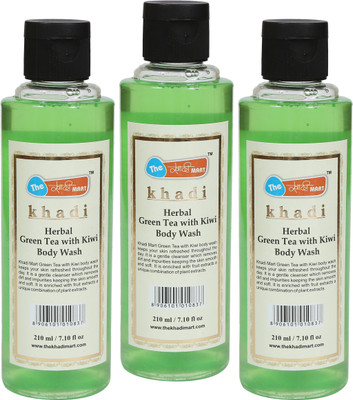

The Khaadi Mart The Khadi Mart Herbal (Green tea with Kiwi) Body Wash - (Pack of 3) - 630 ML(630 ml, Pack of 3)
