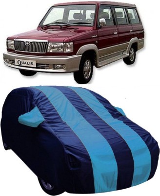 AUCTIMO Car Cover For Toyota Qualis (With Mirror Pockets)(Blue)