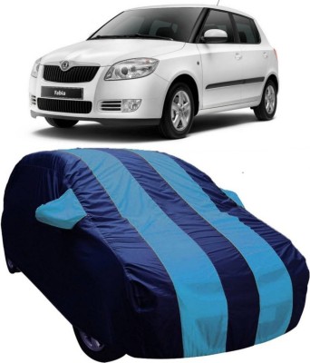 AUCTIMO Car Cover For Skoda Fabia (With Mirror Pockets)(Blue)