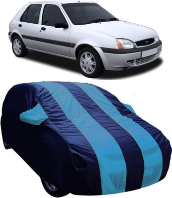 AUCTIMO Car Cover For Ford Fiesta Old (With Mirror Pockets)(Blue)