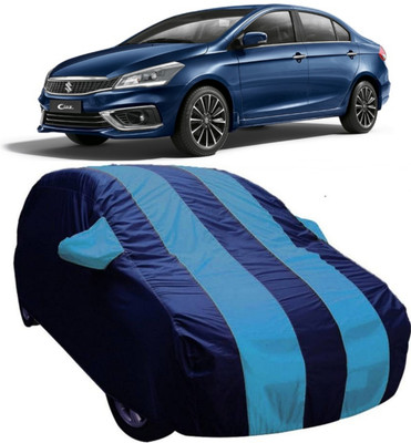 AUCTIMO Car Cover For Maruti Suzuki Ciaz (With Mirror Pockets)(Blue)