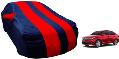 AUTO STAR Car Cover For Honda Amaze (With Mirror Pockets)(Red, Blue)