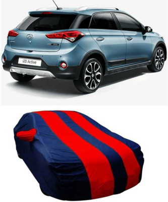 AUTO STAR Car Cover For Hyundai i20 Active (With Mirror Pockets)(Red, Blue)