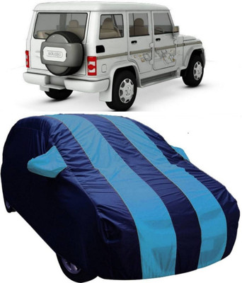 AUCTIMO Car Cover For Mahindra Bolero (With Mirror Pockets)(Blue)