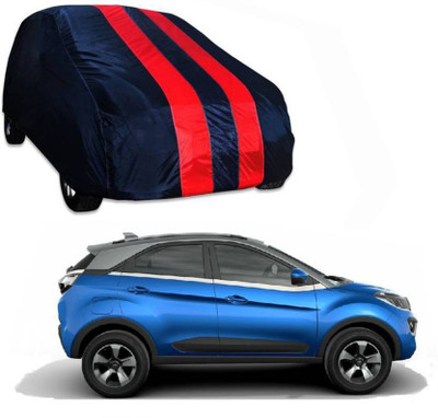 AUTO STAR Car Cover For Tata Nexon (With Mirror Pockets)(Red, Blue)