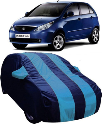 AUCTIMO Car Cover For Tata Indica Vista (With Mirror Pockets)(Blue)