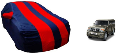AUTO STAR Car Cover For Mahindra Bolero (With Mirror Pockets)(Red, Blue)
