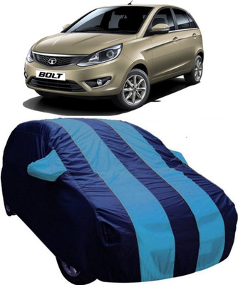 AUCTIMO Car Cover For Tata Bolt (With Mirror Pockets)(Blue)