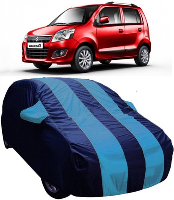 AUCTIMO Car Cover For Maruti Suzuki WagonR (With Mirror Pockets)(Blue)
