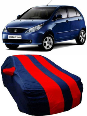 AUTO STAR Car Cover For Tata Indica Vista (With Mirror Pockets)(Red, Blue)