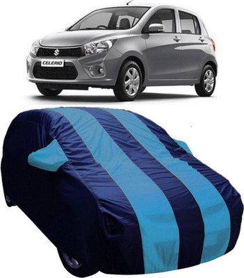 AUCTIMO Car Cover For Hyundai Getz (With Mirror Pockets)(Blue)