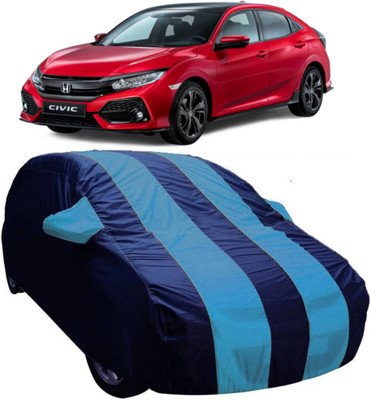 AUCTIMO Car Cover For Honda Civic (With Mirror Pockets)(Blue)