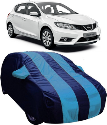 AUCTIMO Car Cover For Nissan Pulsar (With Mirror Pockets)(Blue)