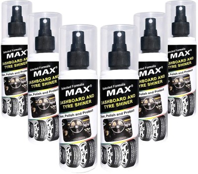 MAX Liquid Car Polish for Dashboard, Tyres, Leather(200 ml)