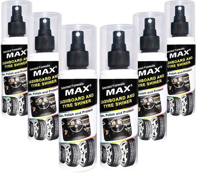 MAX Liquid Car Polish for Dashboard, Tyres, Leather(200 ml)