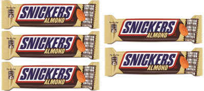 

Snickers Almonds Chocolates 45 gm (Pack of 5) Bars(Pack of 5, 225 g)