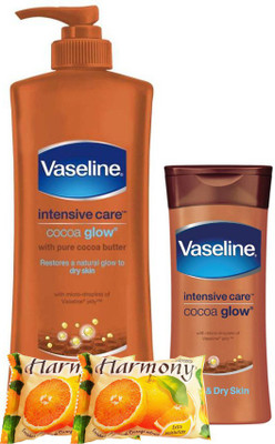 

Vaseline Intensive Care Cocoa Glow - Set of 2 400ml and 100ml(Set of 2)