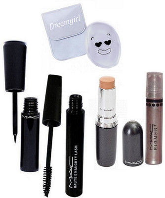

Dream Girl Silicon Puff & Mascara & Eyeliner & Concealer & Eye Pigment(Set of 5)