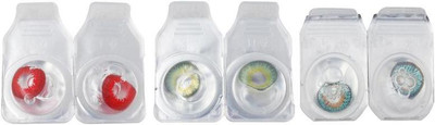 

Optify Zero Power Combo Pack Of 3 Monthly Color Contact Lens (Red-Green-Tarqusie) Monthly Contact Lens(1, Red-Green-Green Turquoise, Pack of 3)