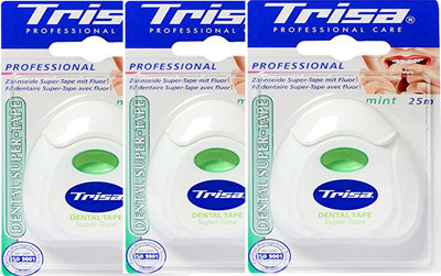 Trisa Dental Super Tape 25 M(Pack of 3)